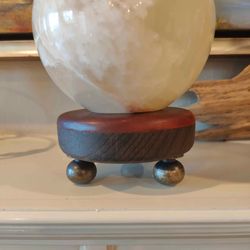 Custom Thick Walnut Footed Pedestal