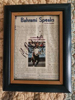 Autographed Picture Of Monsour Bahrami