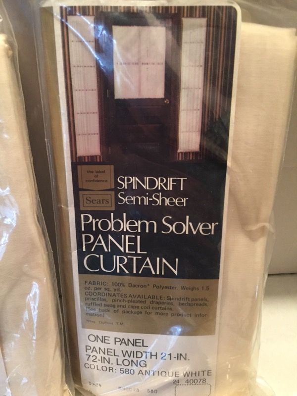2 New Sears Problem Solver Panel Curtains For Sale In Levittown