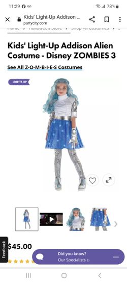 Addison Zombies Costume Size 4-6