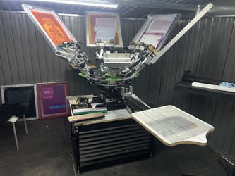 Riley Hopkins Press 6 Color 2 Station With Ítems And Accessories