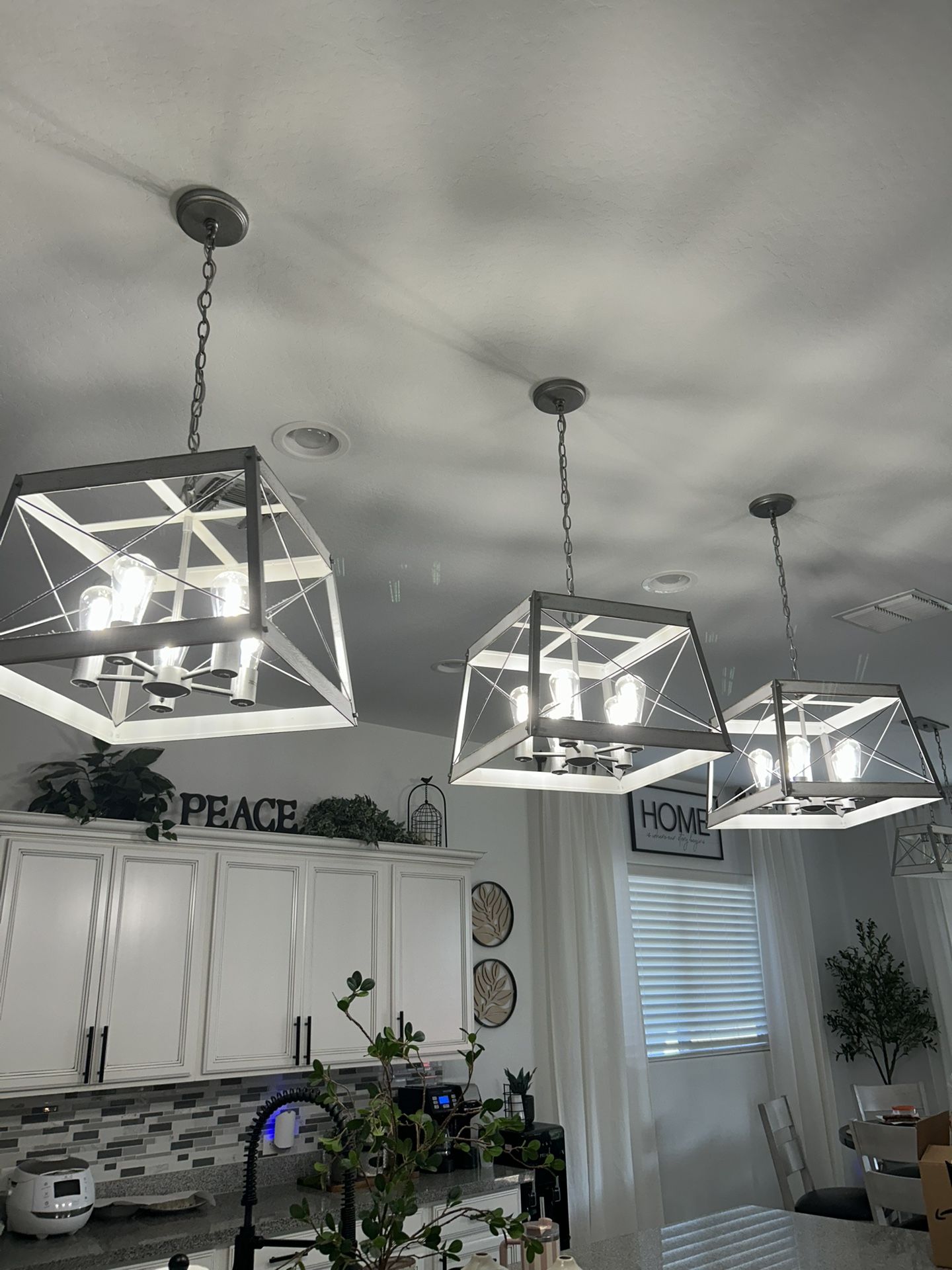 Antique White With Galvanized Accent Farm House