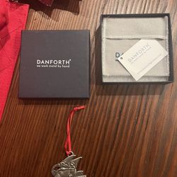 New Danforth Gone Sledding Gnomes Ornament