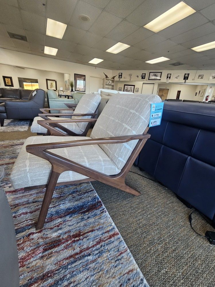 Fabric Accent Chair-Swaxon 