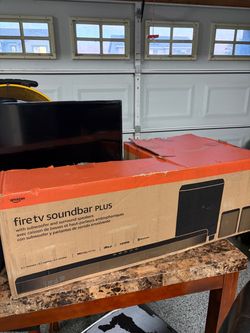 Brand new fire tv soundbar PLUS and TV
