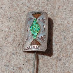 Very Cool,  Vintage Turquoise Stick Pin. Asking $10. Please Message Me If You're Interested. 