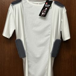 Adult Football Padded Compression 5-Pad Shirt Size L