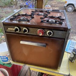 Vintage 3 Burner "Magic Chef" RV. Stove with Oven, 1965