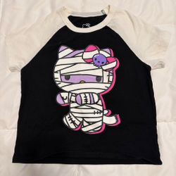 Hello Kitty Halloween Mummy Raglan T-Shirt