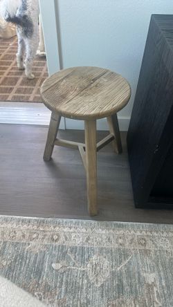 Small Reclaimed Wood Stool