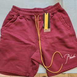 Authentic Rhude Burgundy Sweatshorts Size L