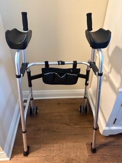 Standing armrest walker