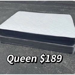Queen Mattress Set – Medium – Brand New – Delivery Available 🚚