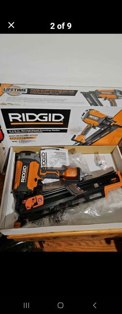 Ridgid pneumatic 21° round-head framing nailer