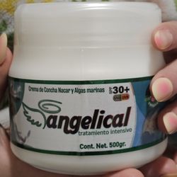 Crema Angelical Concha Nácar 500g SPF 30+ Desvanece Manchas | Nueva Sellada