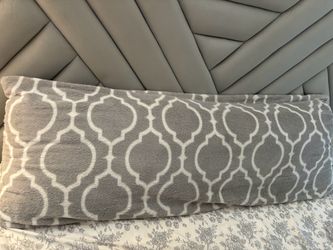Gray Moroccan Trellis Body Pillow
