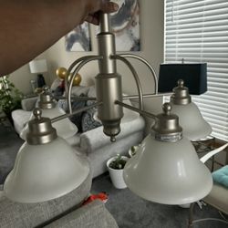 CHROME CEILING LIGHT FIXTURE