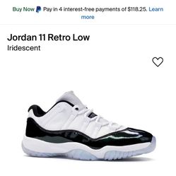 Brand New Jordan 11 Retro Low 