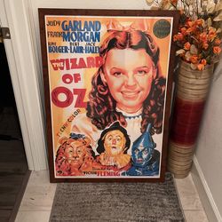 Wizard Of Oz Jumbo Framed Art 41 X 29