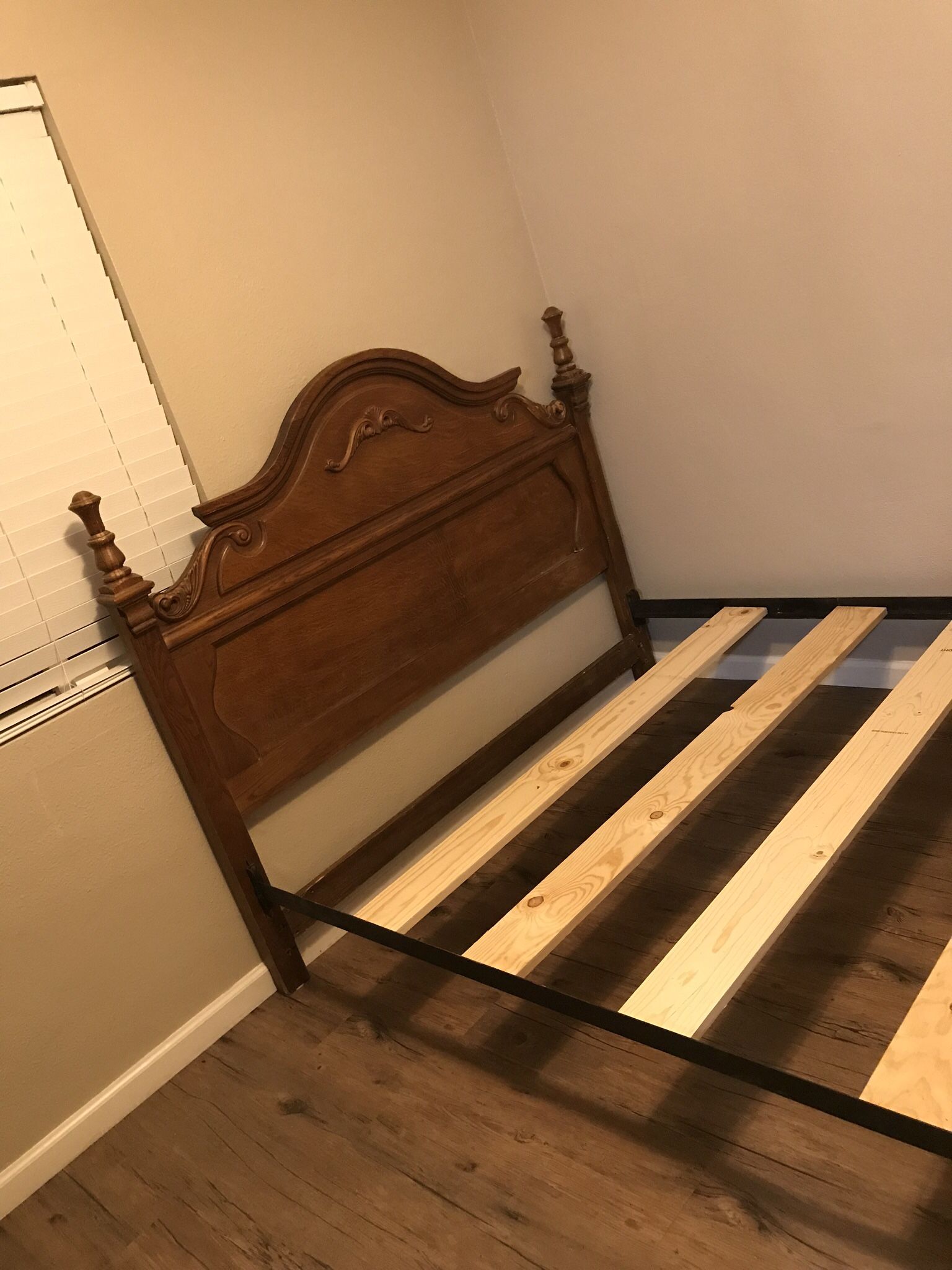 Queen Size Oak Bed