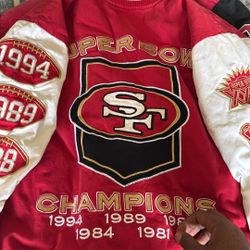 Vintage 49ers bomber jacket