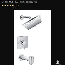 Chrome Bathroom Tub And Shower Trim Package 