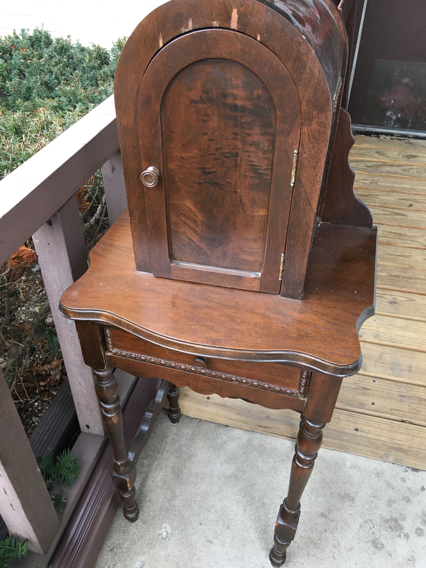 Antique telephone cabinet