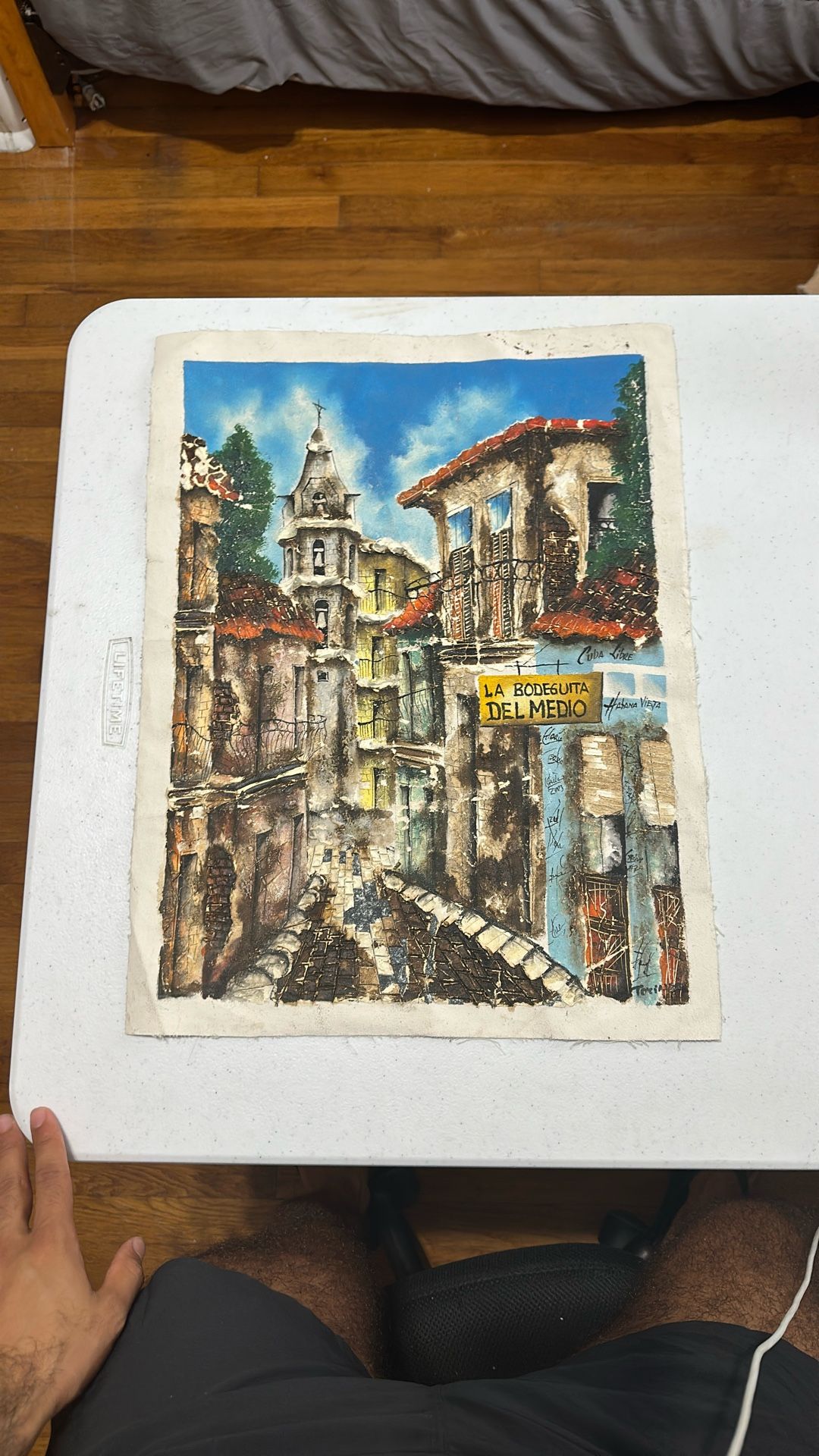 Vintage Cuban canvas