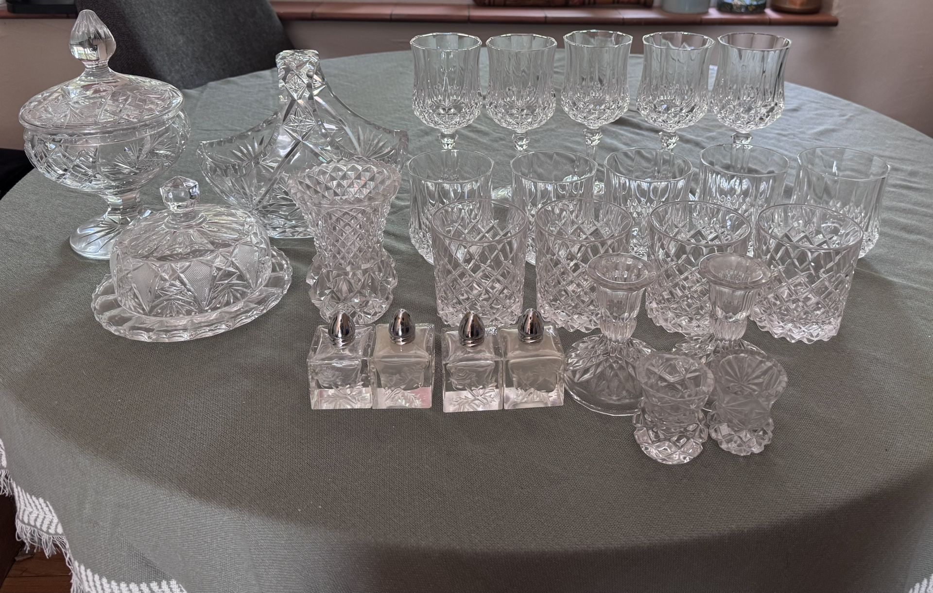 Fine Vintage Crystal Glassware Set