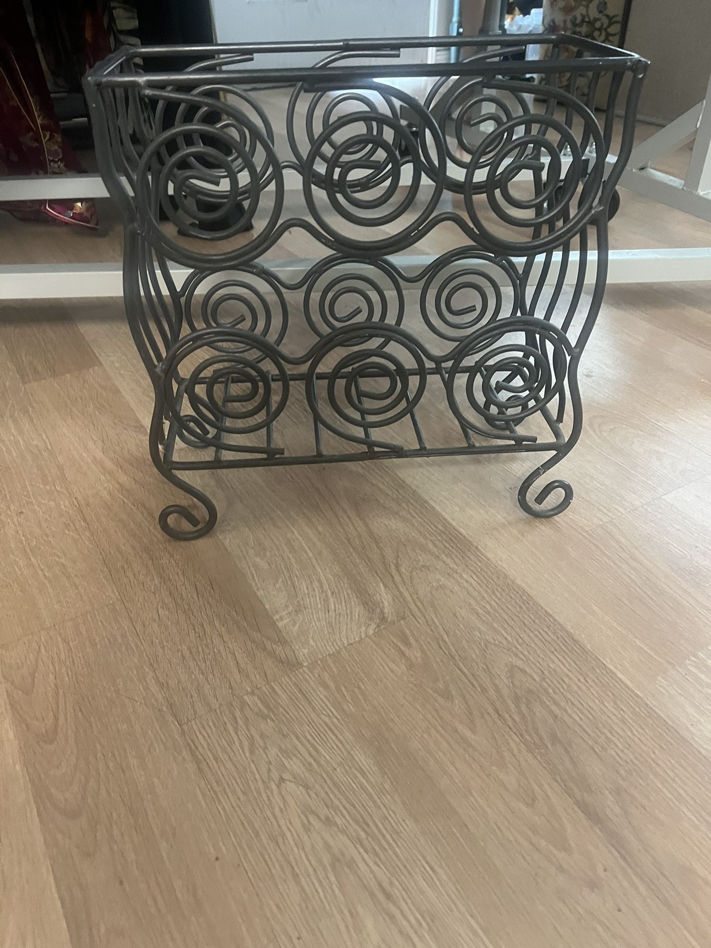 Wrought Iron Magazine Rack