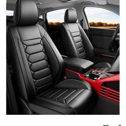 Fit Highlander Car Seat Covers (5 Seats Full Set) Compatible with Toyota Highlander 2007-2025 2026-Full Coverage Breathable Leather, Airbag Compatible