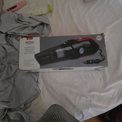 Road Pro Air Compressor Vacuum Cleaner Compressor Vacuum With Filter LED Light 3 Vacuum Nozzles 10 Ft Cord Three And One