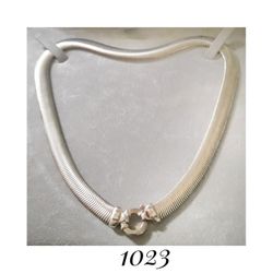 17 1/2" x 12.2mm Heavy Solid Sterling Silver Arte d' Argento Necklace. Milor, Italy