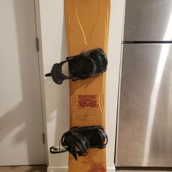 Snow Board And Dc Boots Combo 