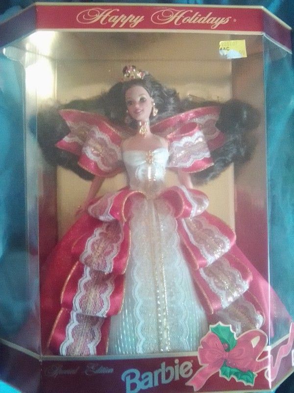 Hallmark Holiday Keepsake Barbie, Rare Green Eyes With Blue On Box