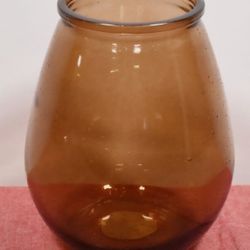 Amber Glass Vase 