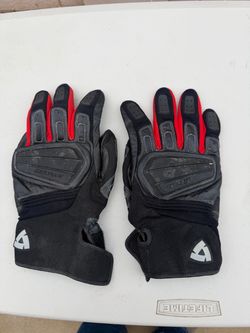 REV'IT! Motorcycle Gloves Size 3XL Black and Red