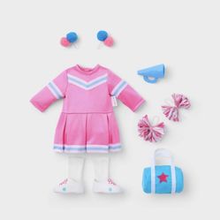 14” Cheerleader Doll Outfit By Gigglescape (NEW) Doll NOT Included