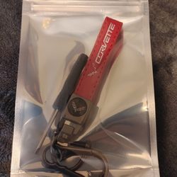 Red Corvette Keychain NEW 