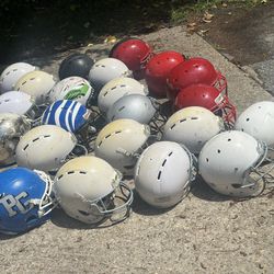 Football helmets 