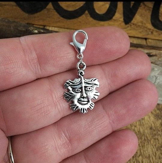 Green Man Charm Journal Planner Charm