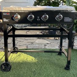 Royal Gourmet GB4001C 4-Burner 52000-BTU Propane Gas Grill Griddle, 36"L, With Cover