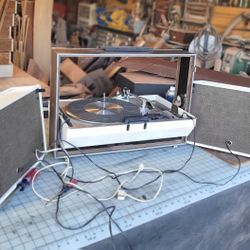 Vintage 1960's Record Player 
