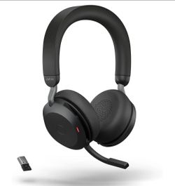 Jabra Evolve2 75 USB-A Wireless Headset w/8-Microphone Technology 27599-989-899