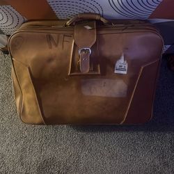 Vintage Leather Wardrobe Luggage Bag