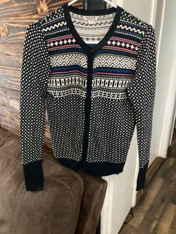 Merona Fair Isle Knit Cardigan Sweater