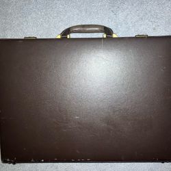 Lockable Leather Briefcase