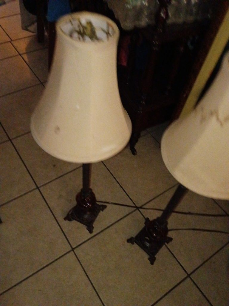 Matching Antique Lamps