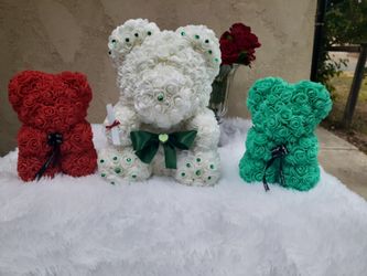 Rose teddy bears ❤💜💙💚💝😍