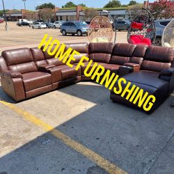 Furniture, sectional leather